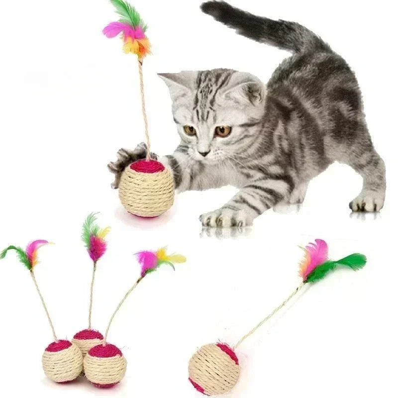 PawBowl Cat Toy Scratching Ball