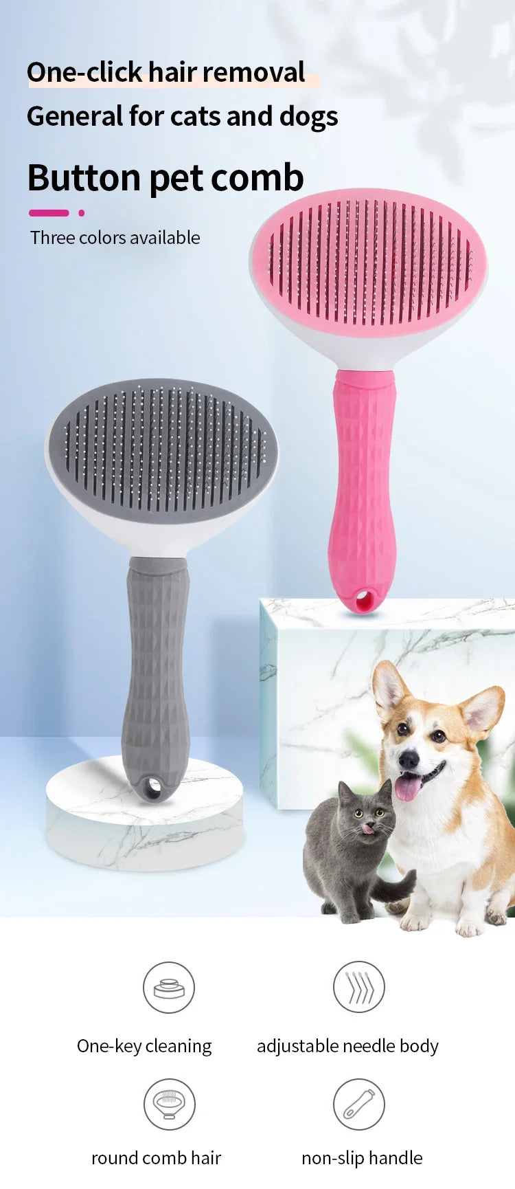 PawBowl Pet Hair Brush