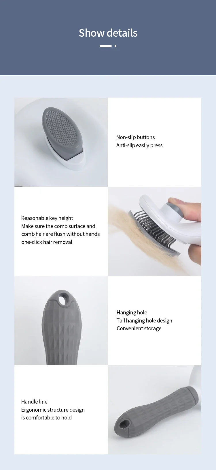 PawBowl Pet Hair Brush